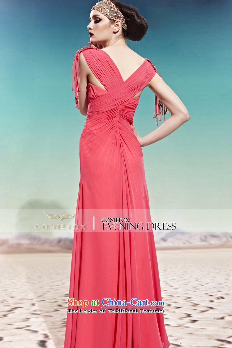 Creative Fox evening dresses and sexy package shoulder wedding dress bride elegant long bridesmaid dress bows services will align with the video thin dress 58011  M picture color pictures, prices, brand platters! The elections are supplied in the national character of distribution, so action, buy now enjoy more preferential! As soon as possible.