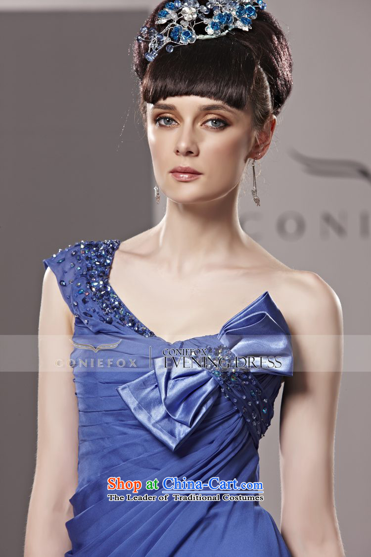 Creative Fox evening dresses banquet to align the blue Sau San diamond evening dress Bow Tie Beveled Shoulder evening long gown exhibition staged dress聽80560聽blue聽S picture, prices, brand platters! The elections are supplied in the national character of distribution, so action, buy now enjoy more preferential! As soon as possible.
