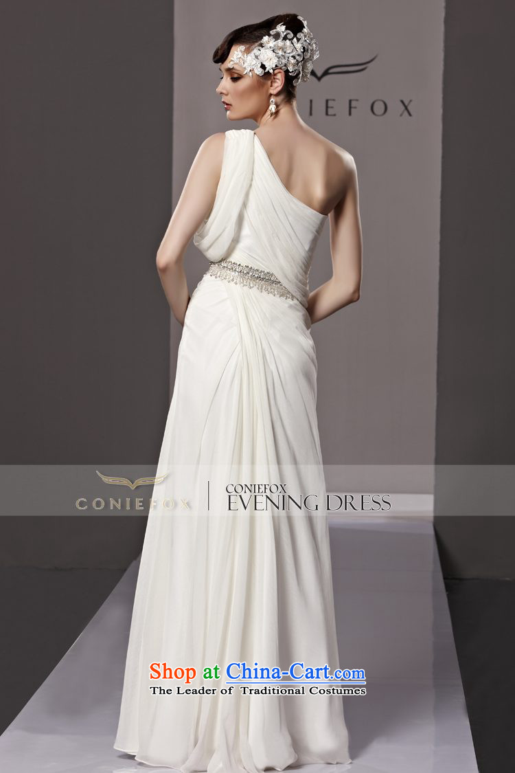 Creative Fox evening dress white wedding dress evening banquet bows service long skirt evening dress Sau San Beveled Shoulder graphics thin long skirt bridal dresses dress 81068 White XXL picture, prices, brand platters! The elections are supplied in the national character of distribution, so action, buy now enjoy more preferential! As soon as possible.