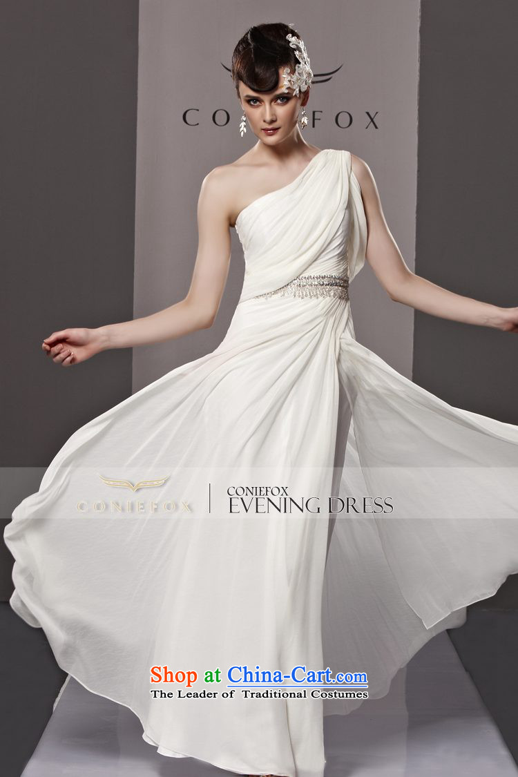 Creative Fox evening dress white wedding dress evening banquet bows service long skirt evening dress Sau San Beveled Shoulder graphics thin long skirt bridal dresses dress 81068 White XXL picture, prices, brand platters! The elections are supplied in the national character of distribution, so action, buy now enjoy more preferential! As soon as possible.