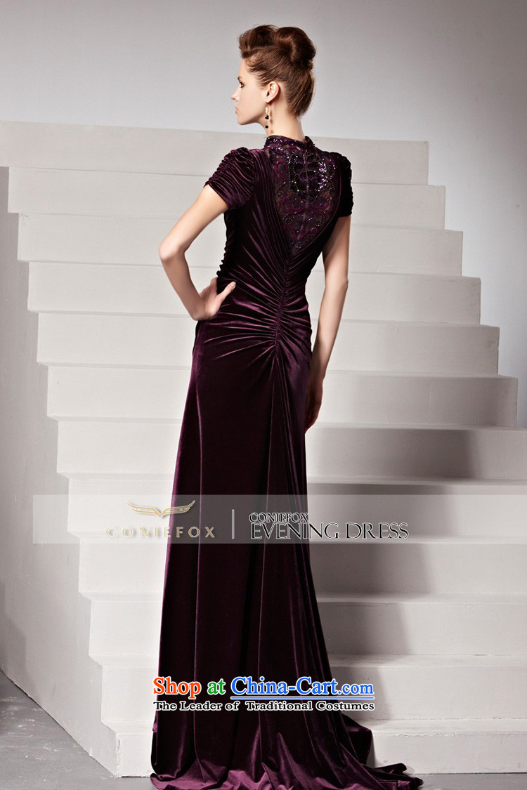 Creative Fox evening dresses 2015 new evening dress banquet bows long service tail evening dresses engraving large inputs under the auspices of dress photo color M brand, prices, picture platters! The elections are supplied in the national character of distribution, so action, buy now enjoy more preferential! As soon as possible.