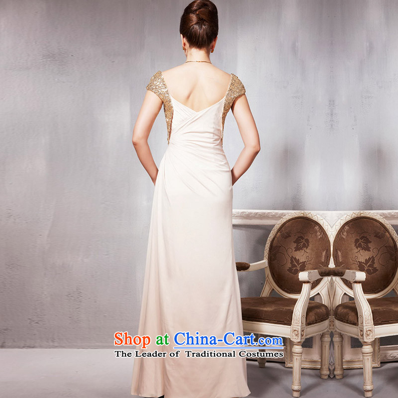 Creative Fox evening dresses and noble bridal dresses banquet evening dresses long drink service performances evening dress dress under the auspices of the annual session of 56856 light yellow S, creative Fox (coniefox) , , , shopping on the Internet