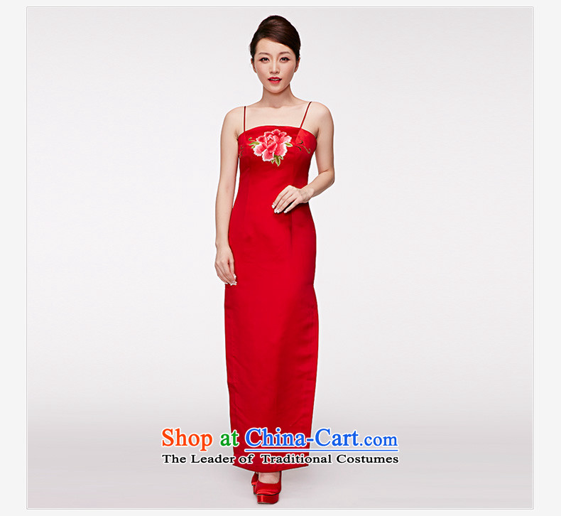 True 2015 : New Long wedding dress embroidery bride long skirt Female  50769 05 light red M picture, prices, brand platters! The elections are supplied in the national character of distribution, so action, buy now enjoy more preferential! As soon as possible.