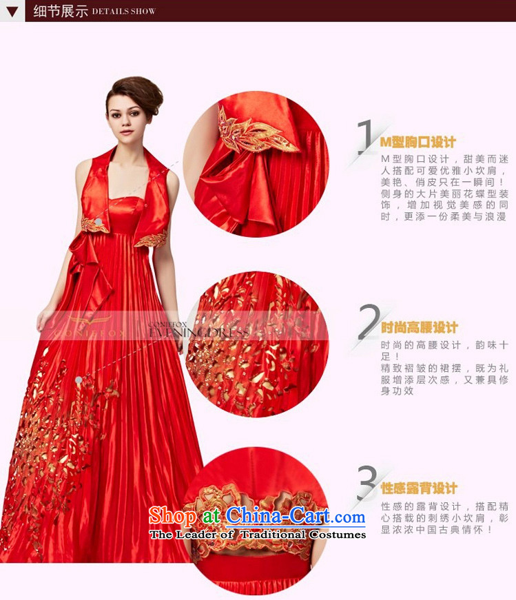 Creative Fox evening dresses new stylish coat red dress and small chest dress long skirt marriages bows dress banquet long gown 56252 color picture pictures, prices, M brand platters! The elections are supplied in the national character of distribution, so action, buy now enjoy more preferential! As soon as possible.