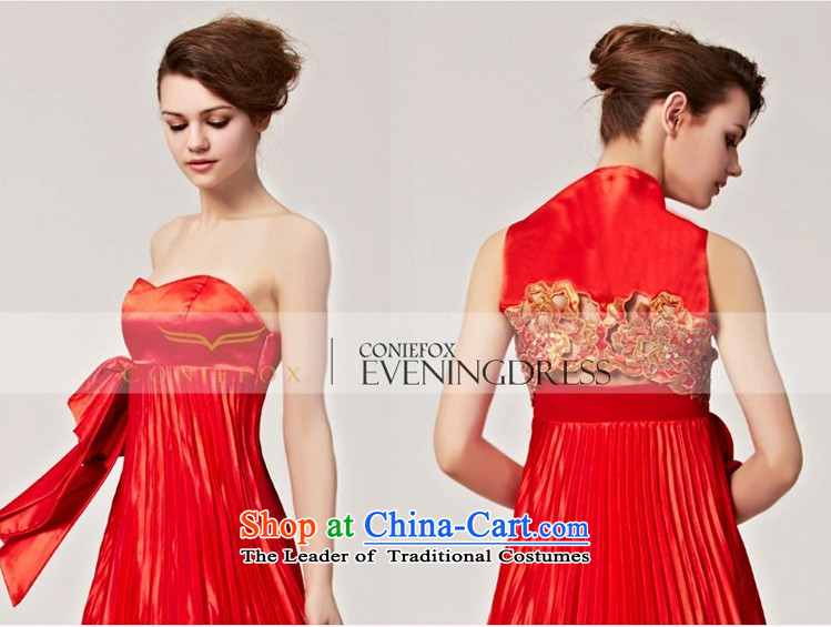 Creative Fox evening dresses new stylish coat red dress and small chest dress long skirt marriages bows dress banquet long gown 56252 color picture pictures, prices, M brand platters! The elections are supplied in the national character of distribution, so action, buy now enjoy more preferential! As soon as possible.