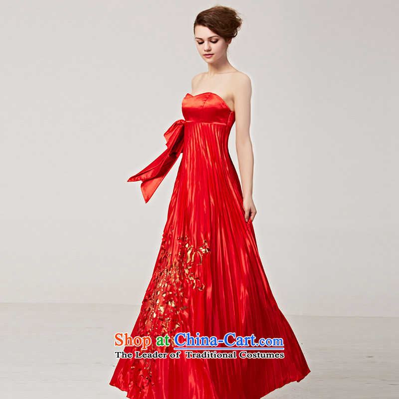 Creative Fox evening dresses new stylish coat red dress and small chest dress long skirt marriages bows dress banquet long gown 56252 color picture M creative Fox (coniefox) , , , shopping on the Internet