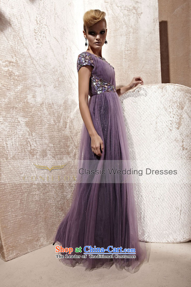 The kitsune elegant evening dress creative long bridesmaid evening dress banquet bows services under the auspices of the annual meeting wedding dress dress performances long skirt 80989 purple L picture, prices, brand platters! The elections are supplied in the national character of distribution, so action, buy now enjoy more preferential! As soon as possible.