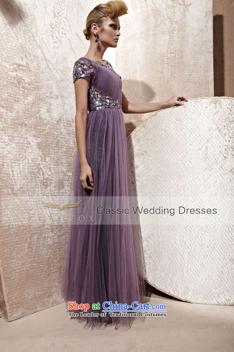 The kitsune elegant evening dress creative long bridesmaid evening dress banquet bows services under the auspices of the annual meeting wedding dress dress performances long skirt 80989 purple L picture, prices, brand platters! The elections are supplied in the national character of distribution, so action, buy now enjoy more preferential! As soon as possible.