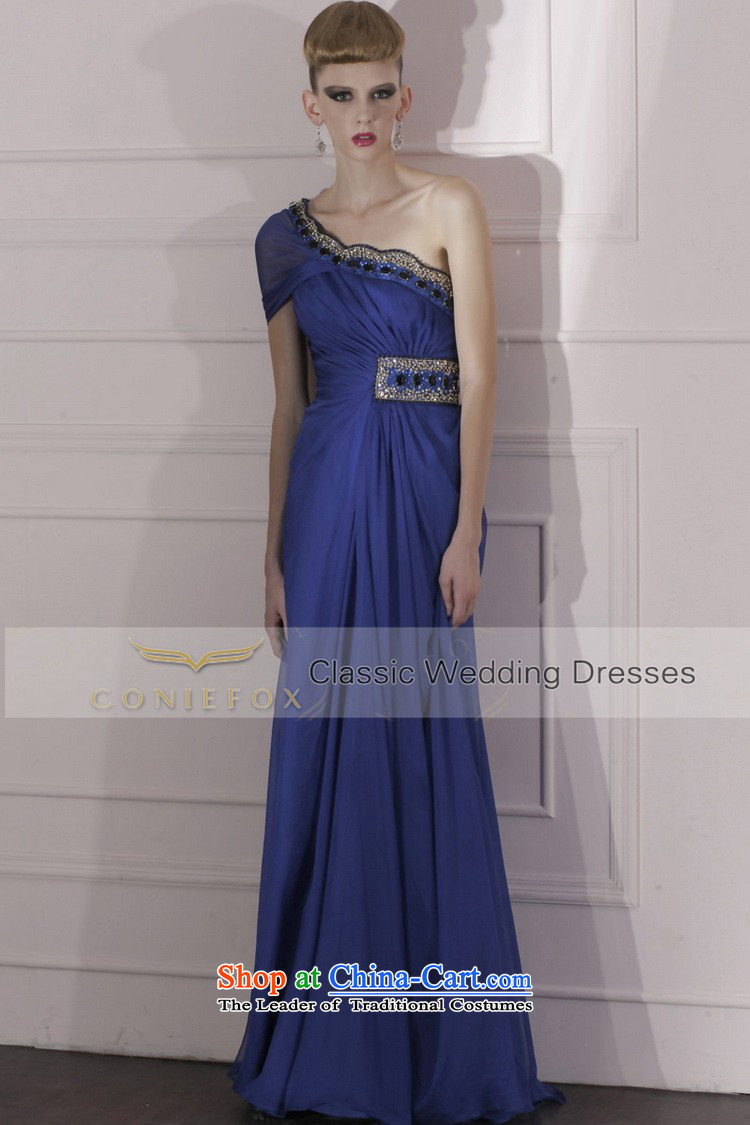 Creative Fox evening dress blue Foutune of evening dresses bows dress annual meeting under the auspices of noble evening dress long skirt 80966 Deep Blue S picture, prices, brand platters! The elections are supplied in the national character of distribution, so action, buy now enjoy more preferential! As soon as possible.