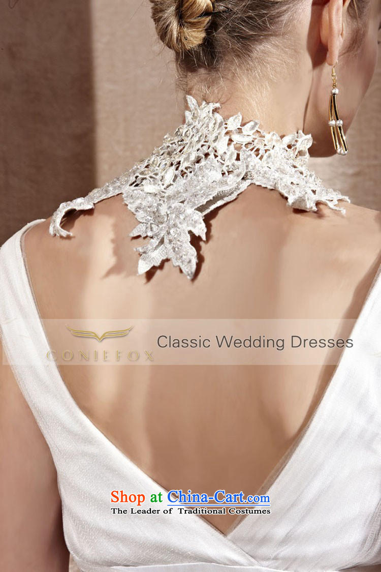 Creative Fox evening dress white wedding dress Deep v-neck bride wedding dress banquet services under the auspices of the annual bows dress 80991 S pictures, price white, brand platters! The elections are supplied in the national character of distribution, so action, buy now enjoy more preferential! As soon as possible.
