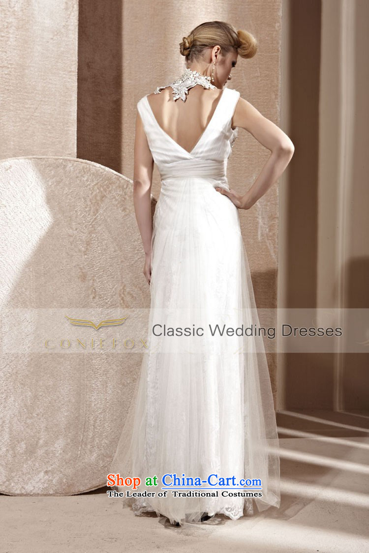 Creative Fox evening dress white wedding dress Deep v-neck bride wedding dress banquet services under the auspices of the annual bows dress 80991 S pictures, price white, brand platters! The elections are supplied in the national character of distribution, so action, buy now enjoy more preferential! As soon as possible.