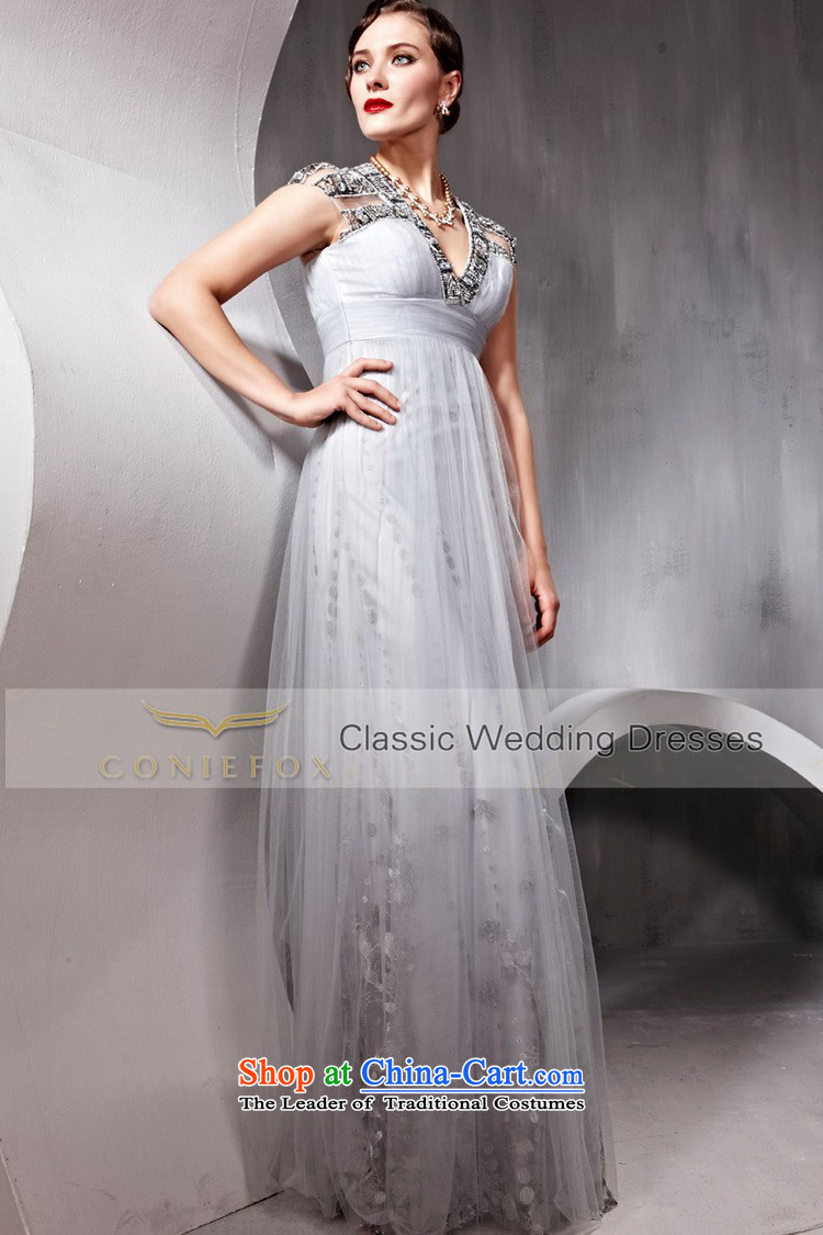 Creative Fox evening dresses V-Neck package shoulder higher Ms. waist wedding dresses banquet service bridal wedding dresses bows and slender 80952 Graphics) dress white L picture, prices, brand platters! The elections are supplied in the national character of distribution, so action, buy now enjoy more preferential! As soon as possible.
