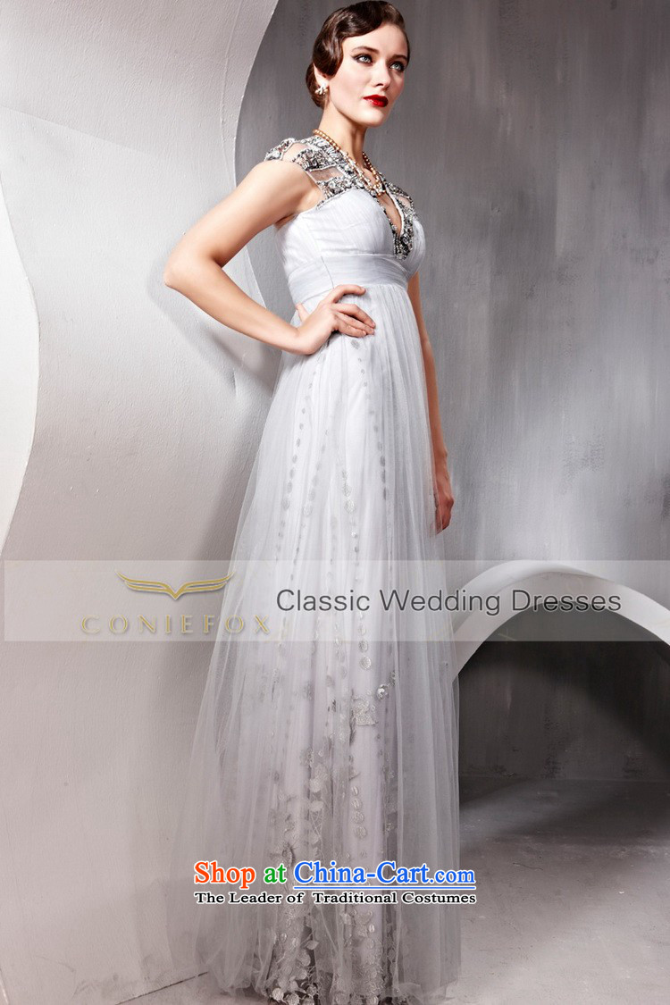 Creative Fox evening dresses V-Neck package shoulder higher Ms. waist wedding dresses banquet service bridal wedding dresses bows and slender 80952 Graphics) dress white L picture, prices, brand platters! The elections are supplied in the national character of distribution, so action, buy now enjoy more preferential! As soon as possible.