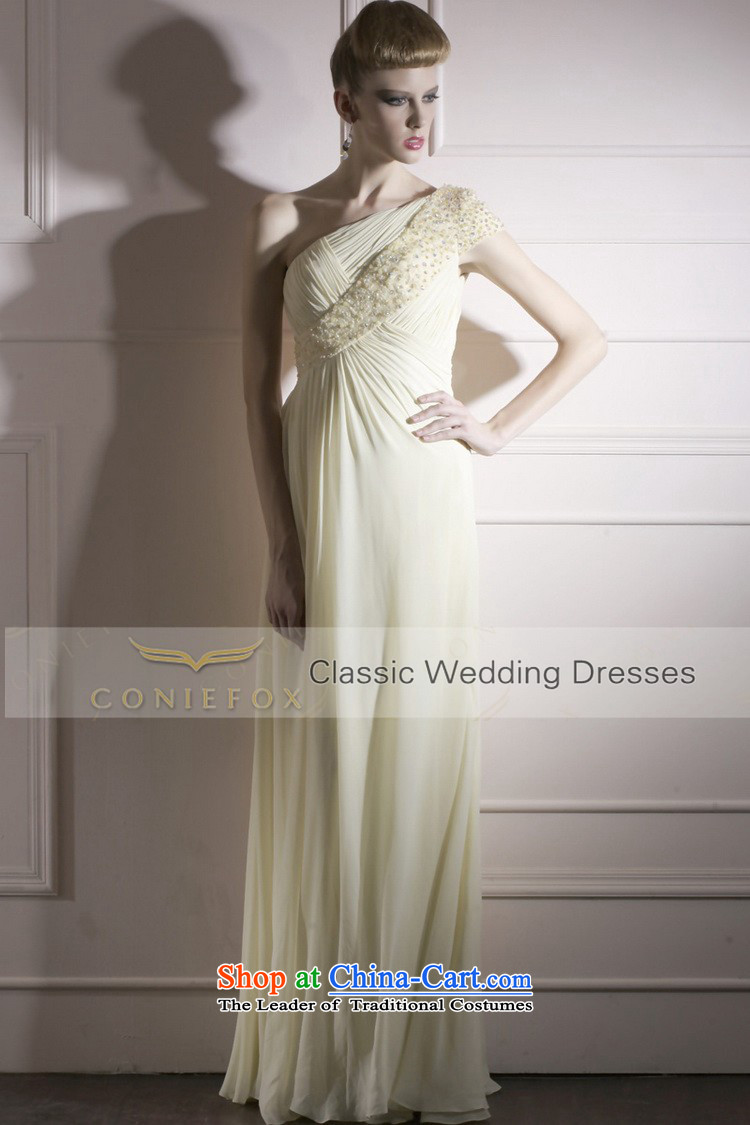 Creative Fox evening dress pale yellow wedding dress photo building photography wedding dress long evening elegant banquet dress dresses 80955 light yellow S picture, prices, brand platters! The elections are supplied in the national character of distribution, so action, buy now enjoy more preferential! As soon as possible.