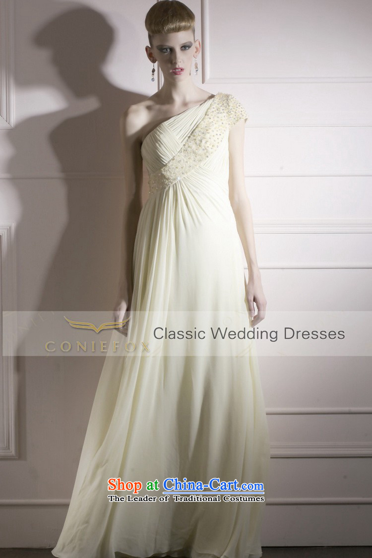 Creative Fox evening dress pale yellow wedding dress photo building photography wedding dress long evening elegant banquet dress dresses 80955 light yellow S picture, prices, brand platters! The elections are supplied in the national character of distribution, so action, buy now enjoy more preferential! As soon as possible.