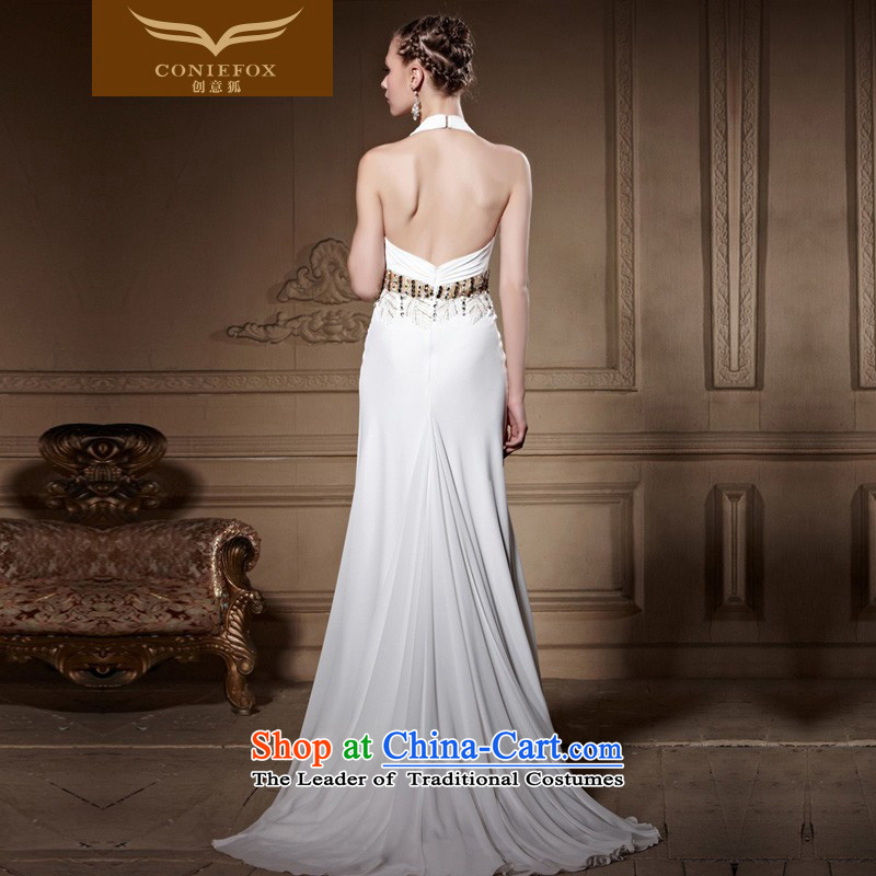 The kitsune high-end Custom Creative evening dress elegant long sexy white wall also dress wedding dress female annual dress dresses 81668 color pictures , creative Fox (coniefox) , , , shopping on the Internet