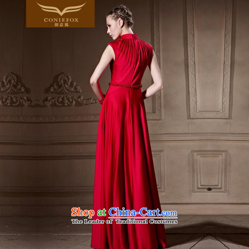 Creative Fox evening dresses and noble wedding dress red dress uniform bows elegant long gown Annual Meeting and preside over evening dress photo color L, creative UNCITRAL embarked upon the Fox (coniefox) , , , shopping on the Internet