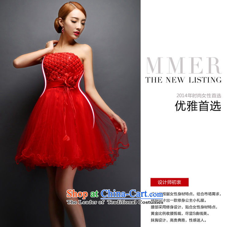 The new 2015 love of the overcharged stylish bride bridesmaid marriage bows wedding dress small Wedding Dress Short of evening female red tailor-made exclusively concept message size pictures, prices, brand platters! The elections are supplied in the national character of distribution, so action, buy now enjoy more preferential! As soon as possible.