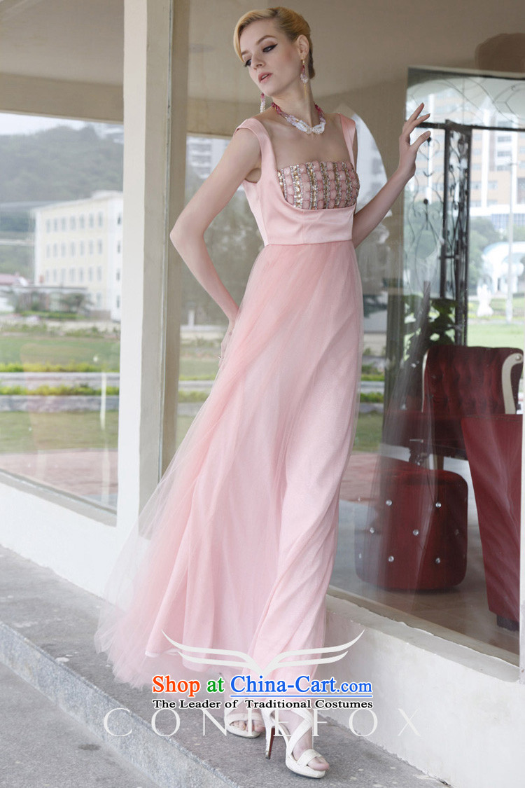 Creative New 2015 FOX pink bride wedding dress banquet service bridesmaid service bows elegant long gown dress under the auspices of Sau San 80838 pink L picture, prices, brand platters! The elections are supplied in the national character of distribution, so action, buy now enjoy more preferential! As soon as possible.