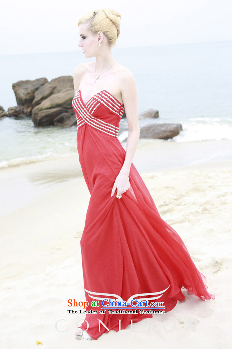 The kitsune elegant evening dress creative long red dresses and chest banquet evening dress uniform bride wedding dresses toasting champagne beach skirt 80868 Red XL Photo, prices, brand platters! The elections are supplied in the national character of distribution, so action, buy now enjoy more preferential! As soon as possible.