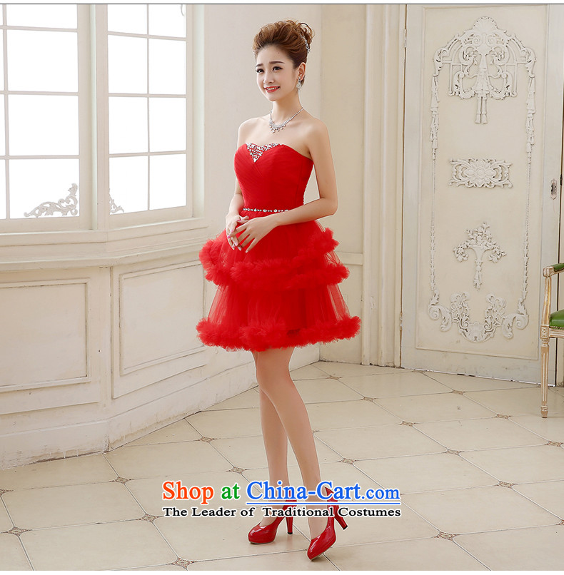 Rain-sang Yi marriages red wedding dresses new short, stylish celebration photo building performance stage photography bon bon princess skirt LF212 RED XL Photo, prices, brand platters! The elections are supplied in the national character of distribution, so action, buy now enjoy more preferential! As soon as possible.