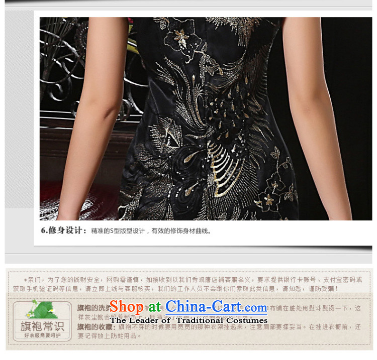 [Sau Kwun Tong] Bong-seal of the forklift truck qipao 2014 new evening lace sexy dress skirt QD41039 Black XL Photo, prices, brand platters! The elections are supplied in the national character of distribution, so action, buy now enjoy more preferential! As soon as possible.