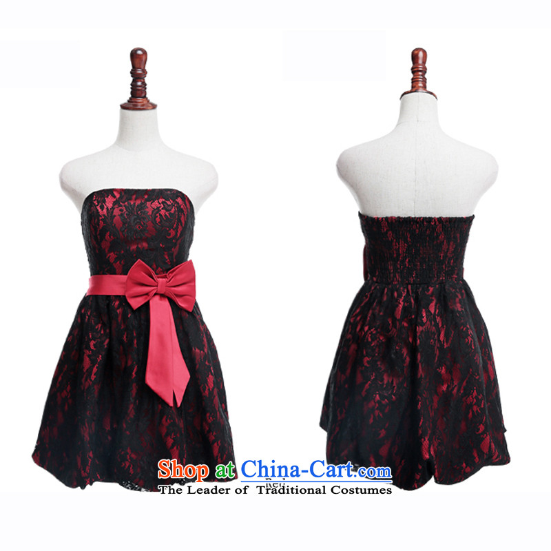Of the short name of the glued to the yuan lace lanterns small dress 2015 Korean marriage banquet bon bon foutune Bow Ties With chest chaired dress code 5503 Skirt Gray L, Eiffel glued to the , , , shopping on the Internet