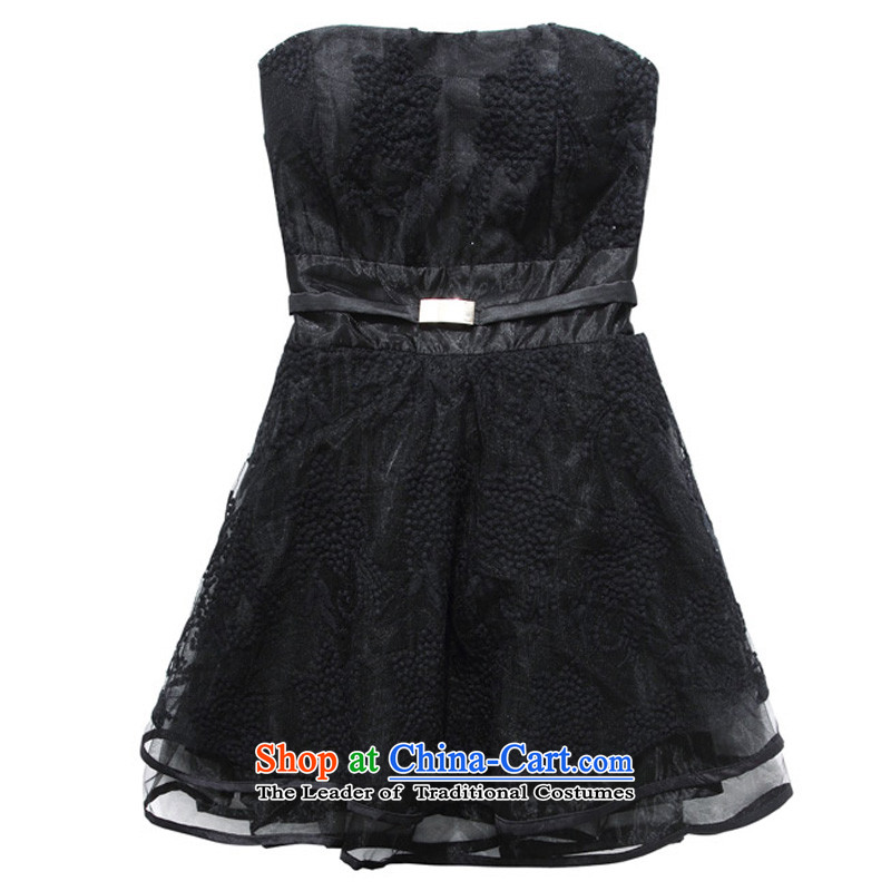 Li and the princess Paris rust blossoms population A large chest Sister Mary Magdalene Bridesmaid Mei dress Annual Show dresses XXXL Black suitable for 155-175, 158 and shopping on the Internet has been pressed.