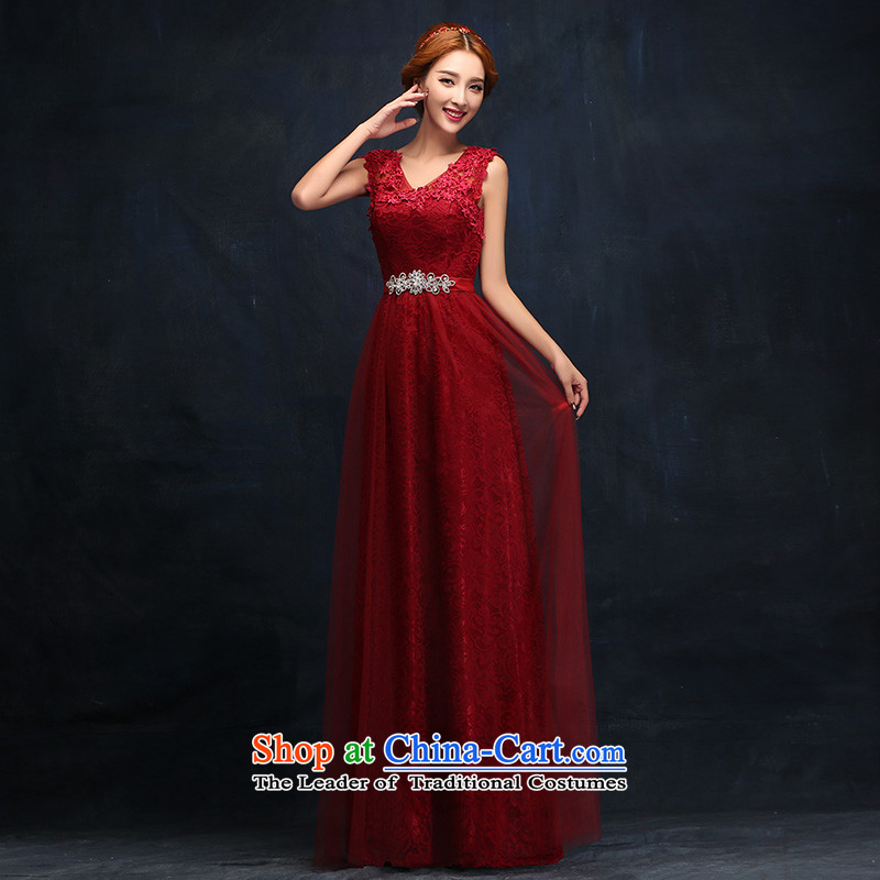 However Service Bridal Fashion 2014 new marriage ceremony shoulders red dress long under the auspices of Sau San dress female tailored consulting customer service