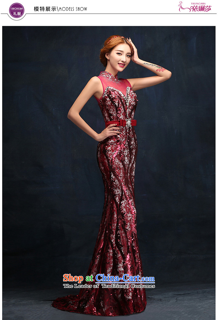 2015 New Sau San video thin crowsfoot evening dresses wine red bride wedding dress bows serving long tailored consulting customer service picture, prices, brand platters! The elections are supplied in the national character of distribution, so action, buy now enjoy more preferential! As soon as possible.