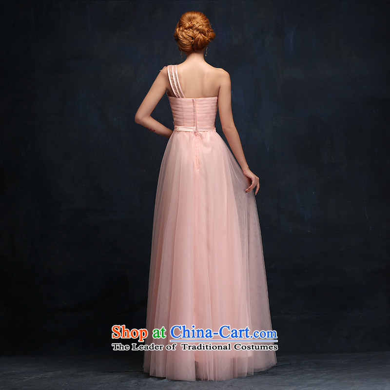 According to Lin Sha wedding dresses 2015 new pink long betrothal evening dresses bows Service Bridal Fashion moderator evening dresses according to Lin Sha.... XL, online shopping