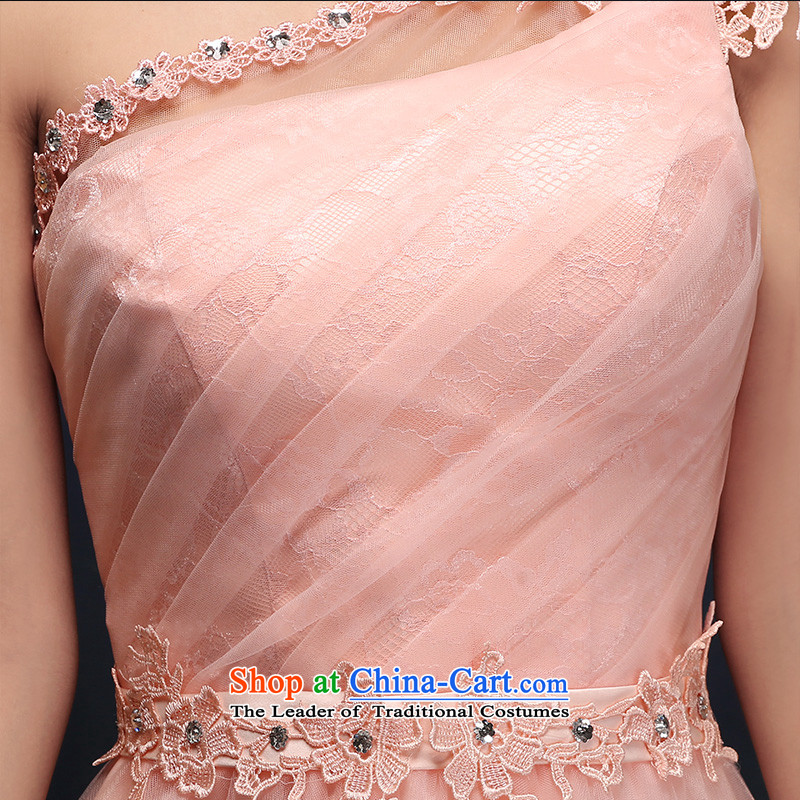 According to Lin Sha wedding dresses 2015 new pink long betrothal evening dresses bows Service Bridal Fashion moderator evening dresses according to Lin Sha.... XL, online shopping