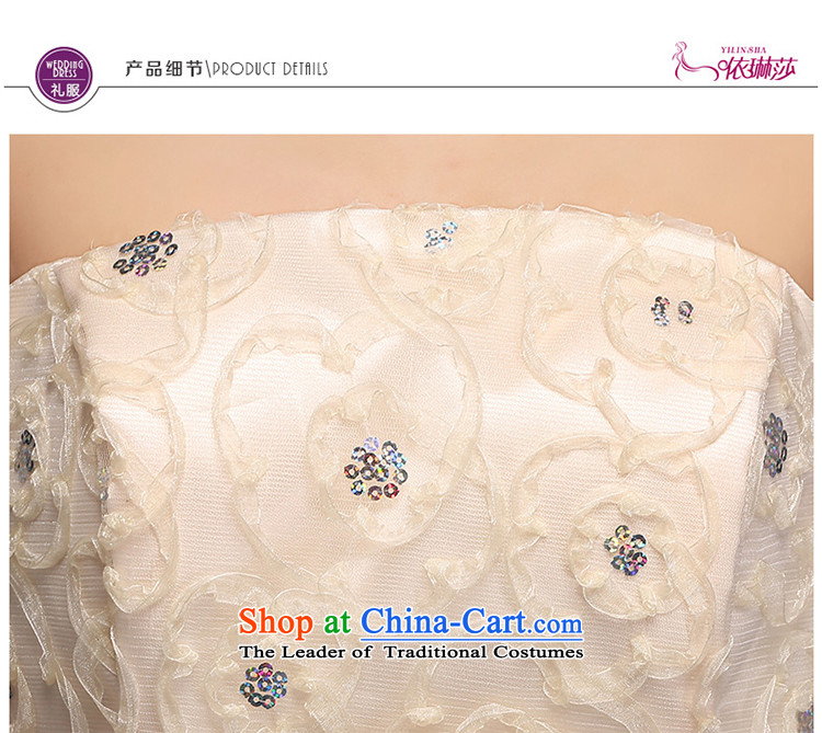 According to Lin Sha 2015 new bridesmaid Dress Short of Korean married bows to champagne color and chest small dress skirt summer S picture, prices, brand platters! The elections are supplied in the national character of distribution, so action, buy now enjoy more preferential! As soon as possible.