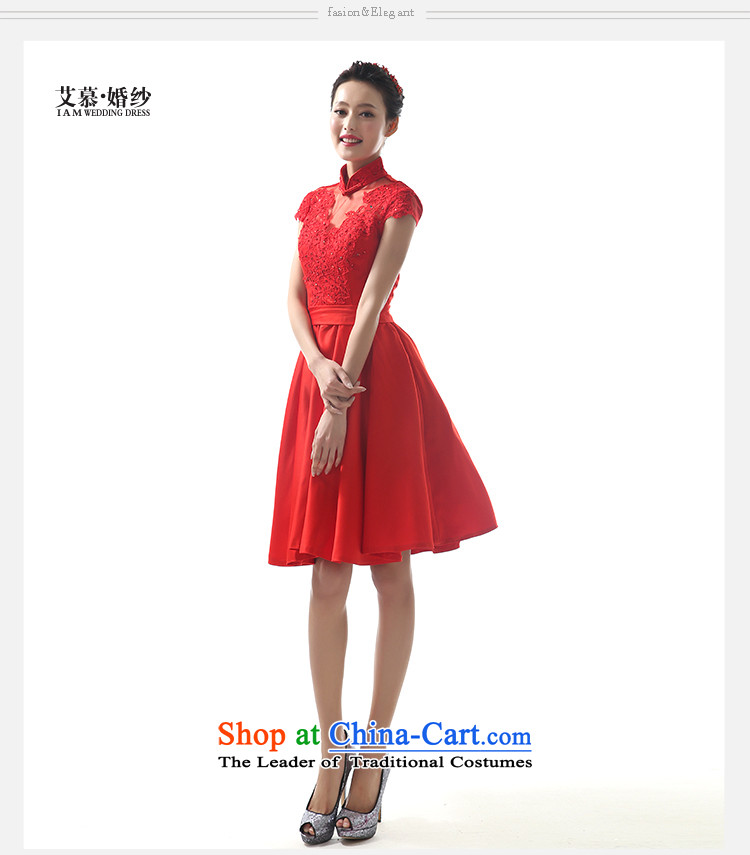 The image of the bride HIV Red Dress Short skirts skirt Sau San with stylish wedding dresses bows evening dresses red S picture, prices, brand platters! The elections are supplied in the national character of distribution, so action, buy now enjoy more preferential! As soon as possible.