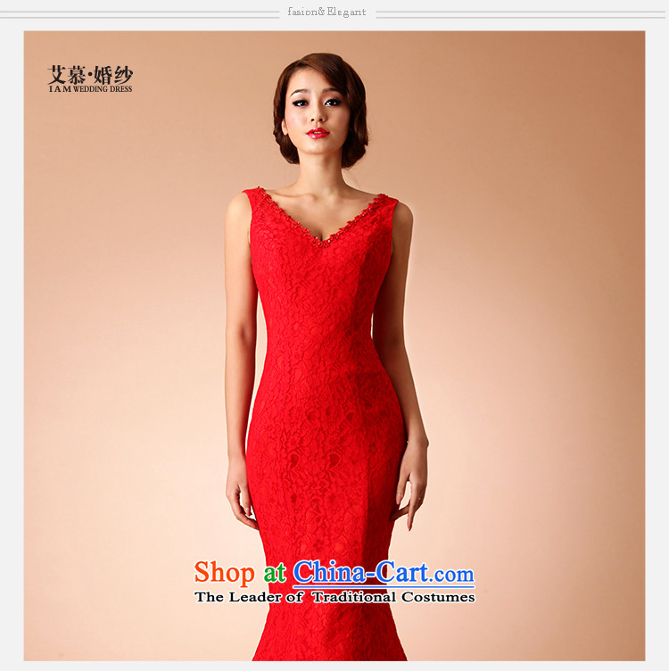 The 2015 new HIV wedding Yu Beauty Chinese qipao small red drag improved end crowsfoot married lace RED M picture, prices, brand platters! The elections are supplied in the national character of distribution, so action, buy now enjoy more preferential! As soon as possible.