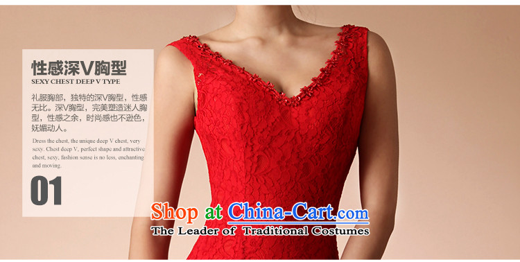 The 2015 new HIV wedding Yu Beauty Chinese qipao small red drag improved end crowsfoot married lace RED M picture, prices, brand platters! The elections are supplied in the national character of distribution, so action, buy now enjoy more preferential! As soon as possible.