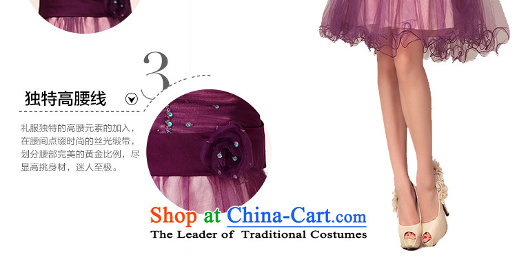 The 2015 new HIV wedding dresses elegant violet wiping the chest short of married women to spend their twilight years bridesmaid purple M picture, prices, brand platters! The elections are supplied in the national character of distribution, so action, buy now enjoy more preferential! As soon as possible.
