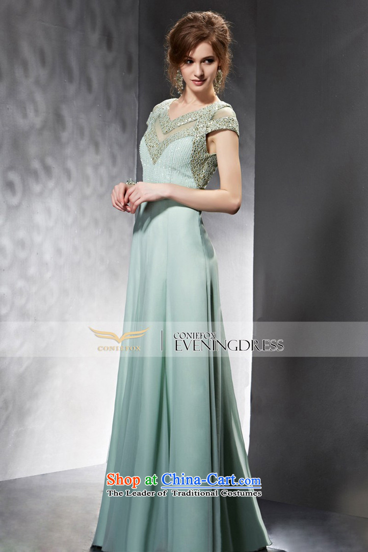 Creative Fox evening dresses Summer 2015 new products long service banquet bows V-Neck evening dresses Sau San will preside over long skirt 30663 Female green XXL picture, prices, brand platters! The elections are supplied in the national character of distribution, so action, buy now enjoy more preferential! As soon as possible.