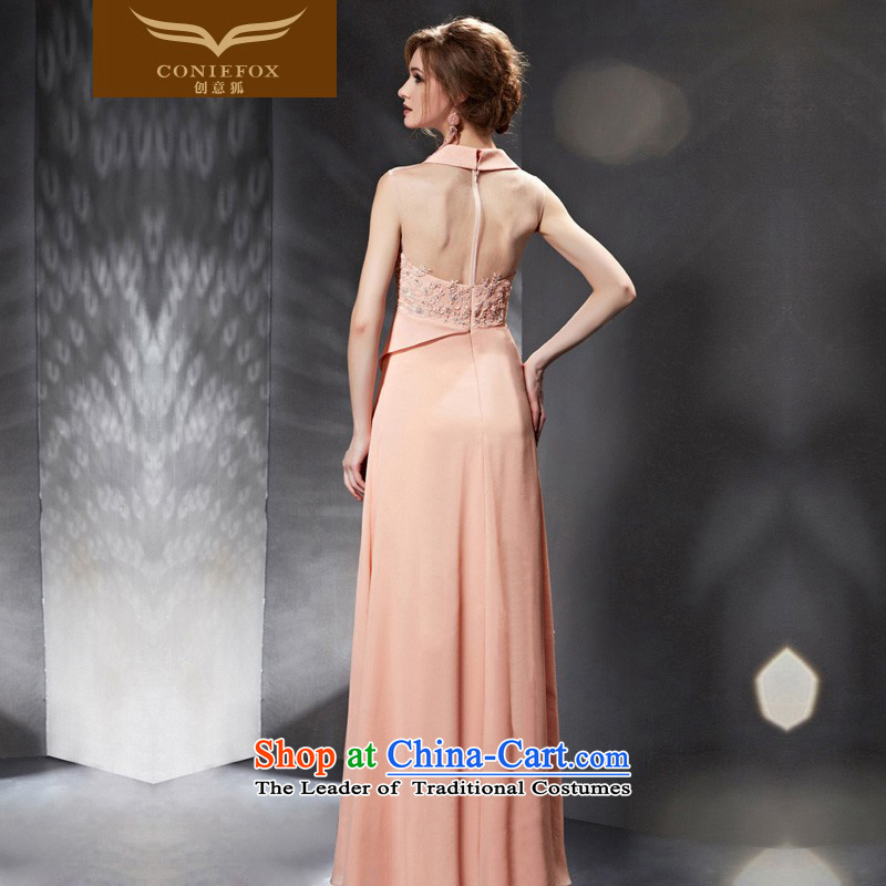 Creative Fox evening dresses 2015 new lace back evening dress) evening and slender graphics dress skirt banquet bows to the moderator dress 30666 color picture XL, creative Fox (coniefox) , , , shopping on the Internet