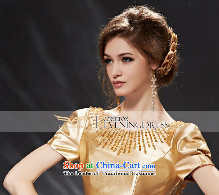 Creative Fox evening dresses 2015 new bride bows services banquet evening dresses golden wedding dress annual meeting of chairpersons dress 30685 color pictures picture, prices, M brand platters! The elections are supplied in the national character of distribution, so action, buy now enjoy more preferential! As soon as possible.