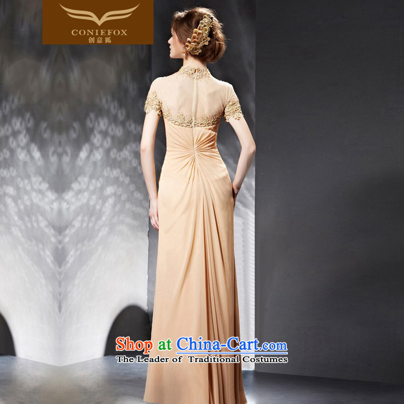 Creative Fox evening dresses 2015 new evening dresses long bridesmaid dress banquet bows evening dresses services Sau San under the auspices of the annual session of 30688 picture color S dress creative Fox (coniefox) , , , shopping on the Internet