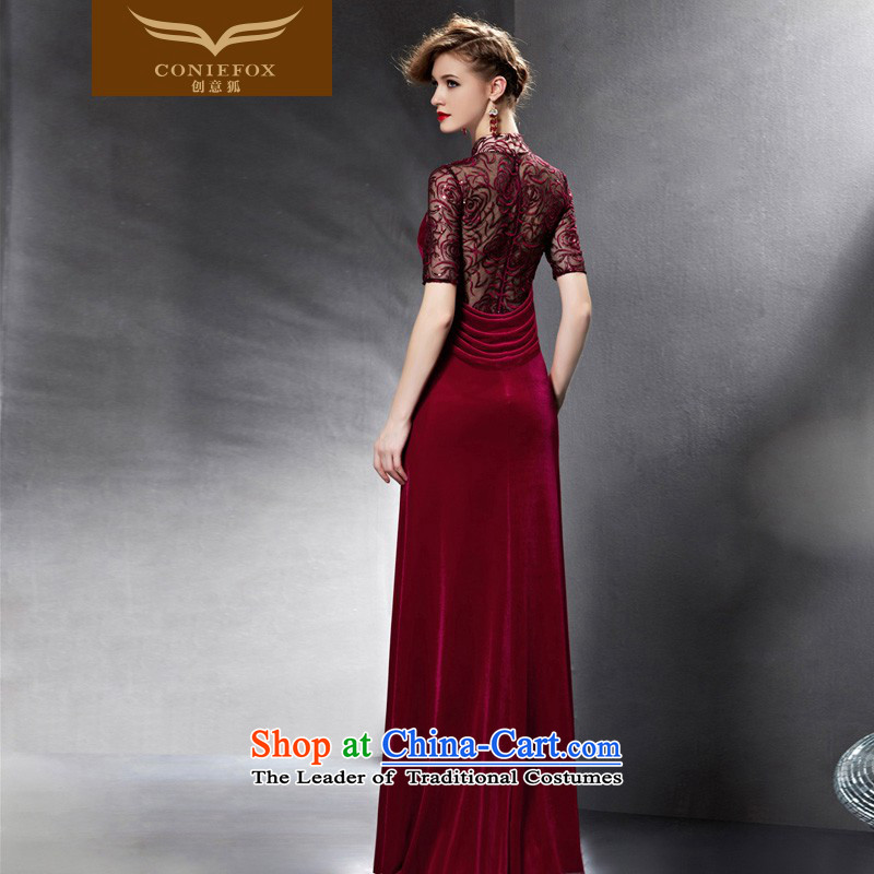 Creative Fox evening dresses 2015 new bride red dress bows service banquet long under the auspices of the annual meeting of the Sau San evening dress female 30691 color pictures , creative Fox (coniefox) , , , shopping on the Internet