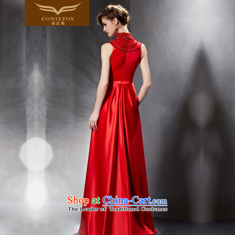 Creative Fox evening dresses 2015 new red bride wedding dress evening drink service wedding dresses long skirt evening dress 30823 picture color  XXL, creative Fox (coniefox) , , , shopping on the Internet