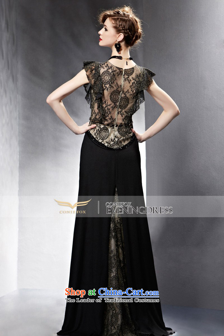 Creative Fox evening dresses 2015 New banquet dress black bows service long skirt evening dress Sau San sexy V-Neck evening dress long skirt picture color M pictures 81,900, prices, brand platters! The elections are supplied in the national character of distribution, so action, buy now enjoy more preferential! As soon as possible.