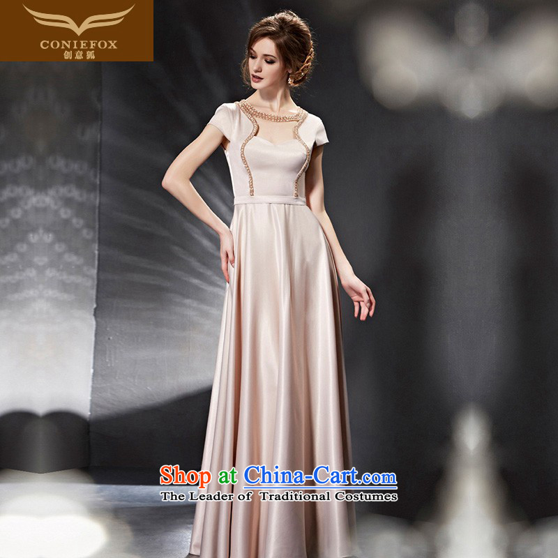 Creative Fox evening dresses聽2015 new elegant long gown to skirt banquet Sau San will preside over the annual dress dress long skirt聽82010聽picture color聽XXL