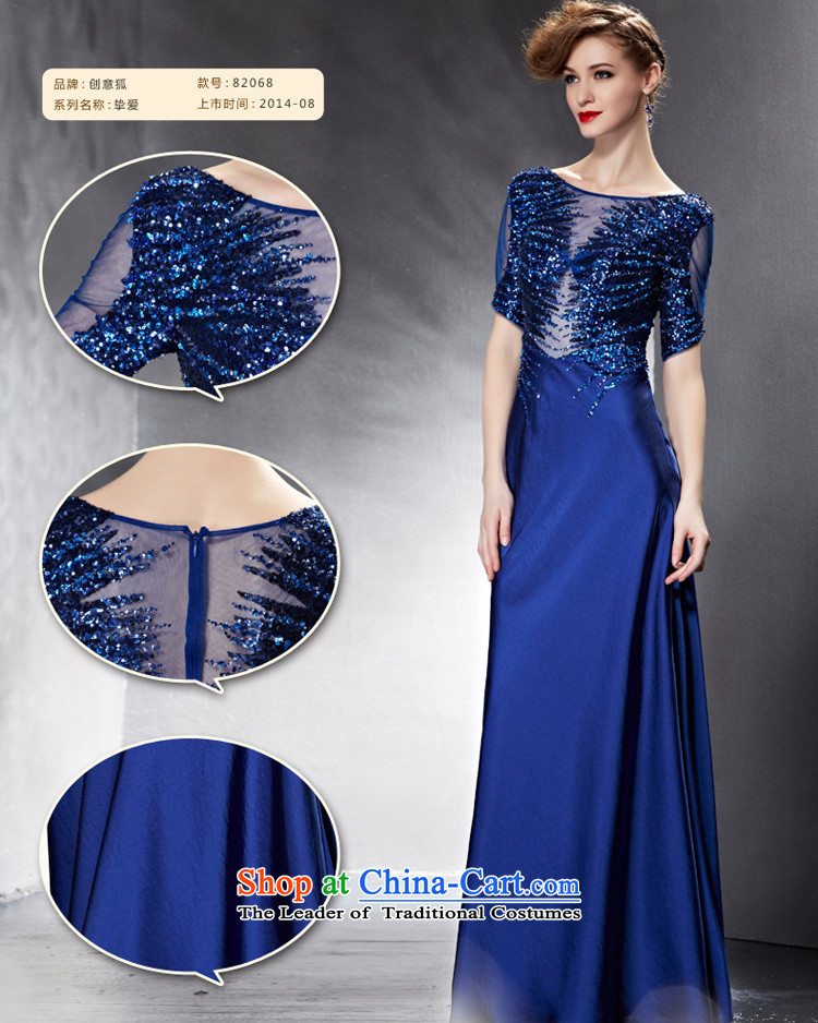 Creative Fox evening dresses 2015 new bows services under the auspices of the annual dress dresses banquet long gown Vehicle Exhibition dresses Sau San model 82068 color photo of dress S picture, prices, brand platters! The elections are supplied in the national character of distribution, so action, buy now enjoy more preferential! As soon as possible.
