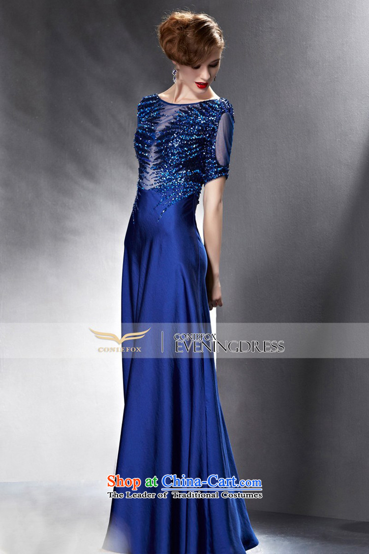 Creative Fox evening dresses 2015 new bows services under the auspices of the annual dress dresses banquet long gown Vehicle Exhibition dresses Sau San model 82068 color photo of dress S picture, prices, brand platters! The elections are supplied in the national character of distribution, so action, buy now enjoy more preferential! As soon as possible.