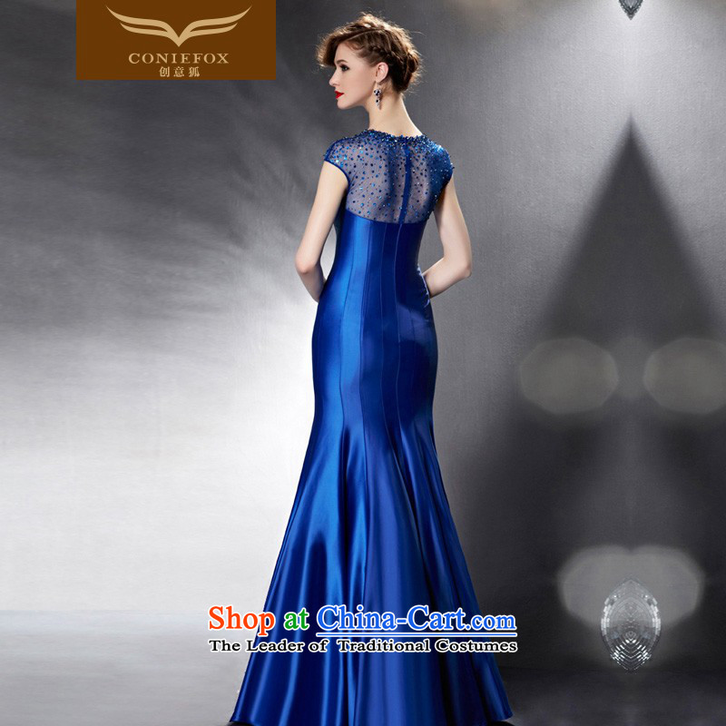 Creative Fox evening dresses 2015 new dresses evening banquet moderator dress long drink service vehicle exhibition dress model 82080 will dress photo color S creative Fox (coniefox) , , , shopping on the Internet