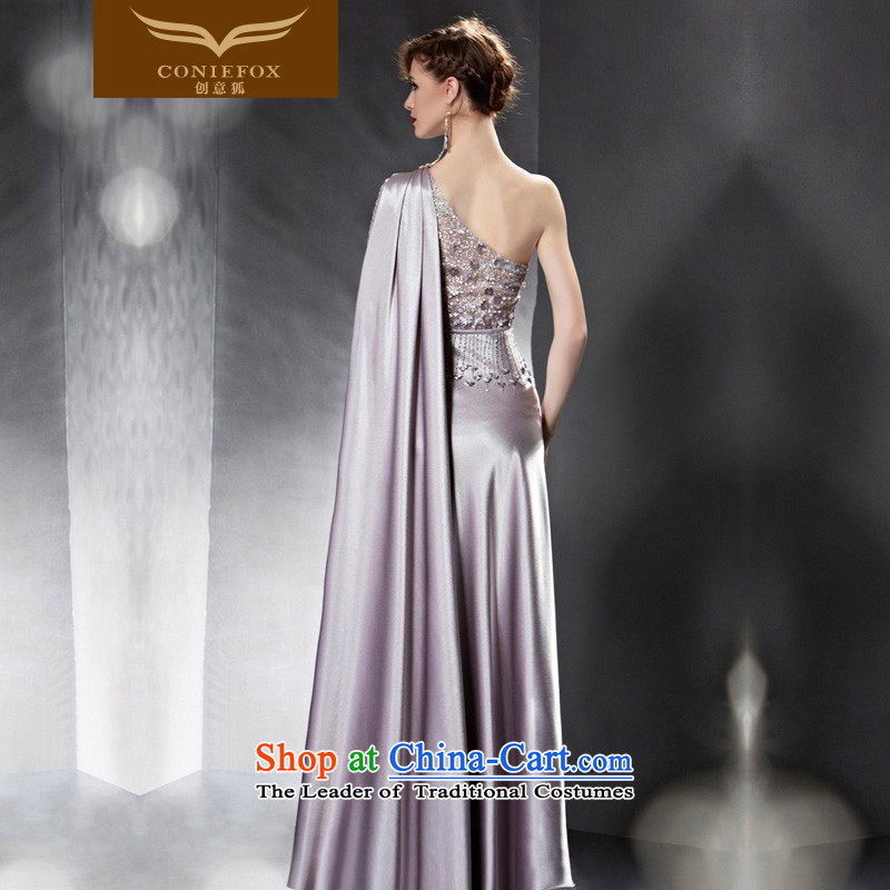 Creative Fox evening dresses 2015 annual meeting under the auspices of the new dress shoulder banquet evening dresses long serving evening drink will preside over 82098 dress photo color L, creative Fox (coniefox) , , , shopping on the Internet