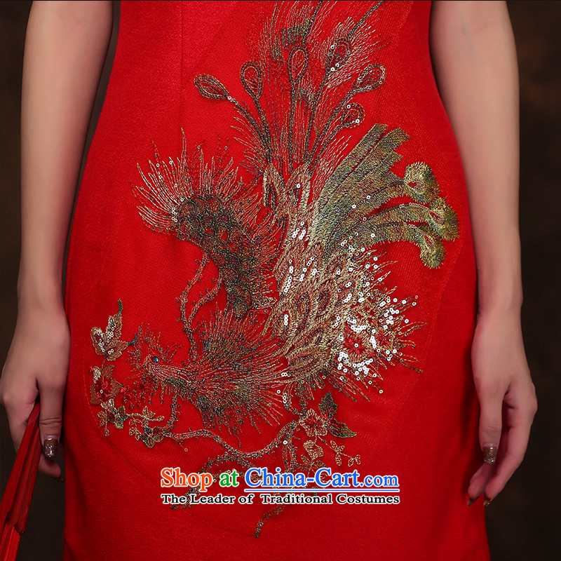 2015 Spring New Red bride wedding dress bows services improved gross?) cheongsam dress short tailored customer service, in accordance with the Advisory Lin Sha , , , shopping on the Internet